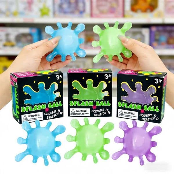 Schylling Needoh Splash Ball Sensory Stress Relief Squishy Cube AntiAnxiety Squeeze Object For Focus ADHD Population X260511 thumbnail 2