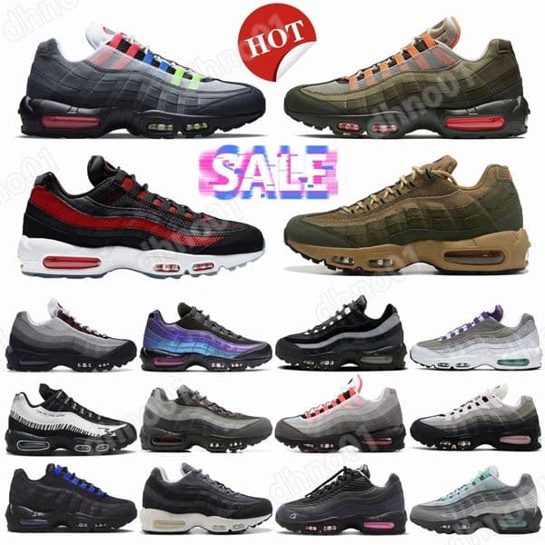 running shoes men shoe sneakers 95 Black Green all white Beige Pink Foam Aquamarine White Grey Sketch White Brown Black Red blue size 36-45 63rL#