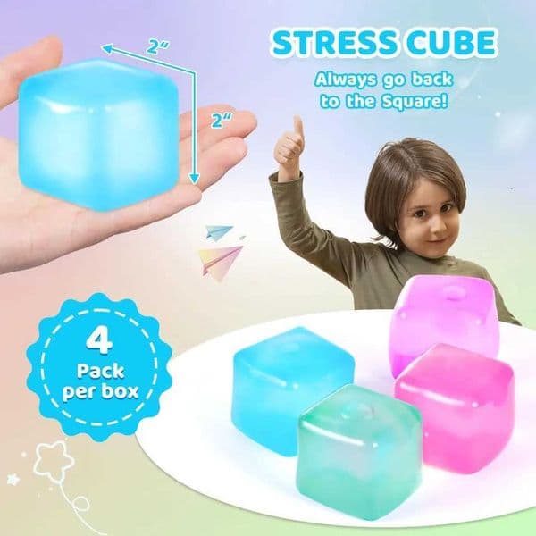 Schylling Noo deh Nice Cube Sensory Stress Relief Anxiety Sensory Tool for Focus ADHD Office Desk X260511