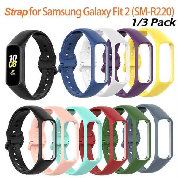 1/3 Packs For Galaxy Fit 2R220 Band Straps Soft Strap for SM-R220 Fitness SmartWatch Replacement H260511