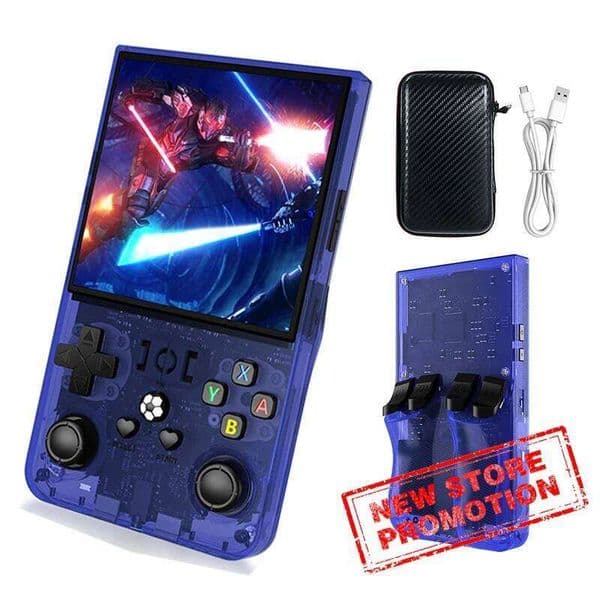 Open Source R36Max Newest Handheld Game Console Portable Hand Held 4.0-in 4k HD IPS Screen Large Battery W260511