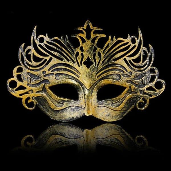 Vintage Princess Mask Gold/Sliver Half Face PVC Masquerade Venetian Masks Halloween For Cosplay Masquerade Decoration