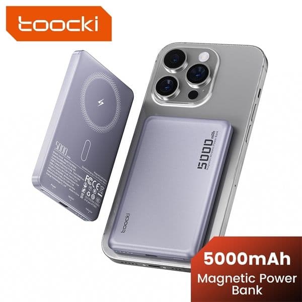 Toocki Magenetic PowerBank 10000mAh 15W Wireless Charging for Magsafe PD 20W Extenal Battery for iPhone 17 16 15 14 13 Pro Max 260427ww