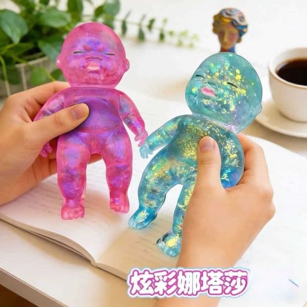 Squishy Natasha Sugar Baby Squeeze Toy Kawaii Baby Stretchable Slow Rising Fidget Toy for Adults Stress Anxiety Relief Gifts X260511