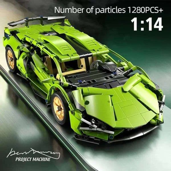 Technical Racing Sport Car 1280PCS Model Building Blocks City Mechanical Speed Vehicle Supercar Brick Puzzle Toys Kid Adult Gift W260511