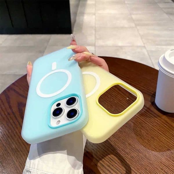 Luxury Candy for Wireless Charge Matte Case For iPhone 17 Pro Max Air 11 12 13 14 15 16 Plus Magnetic Bumper Cases CoverJ260511