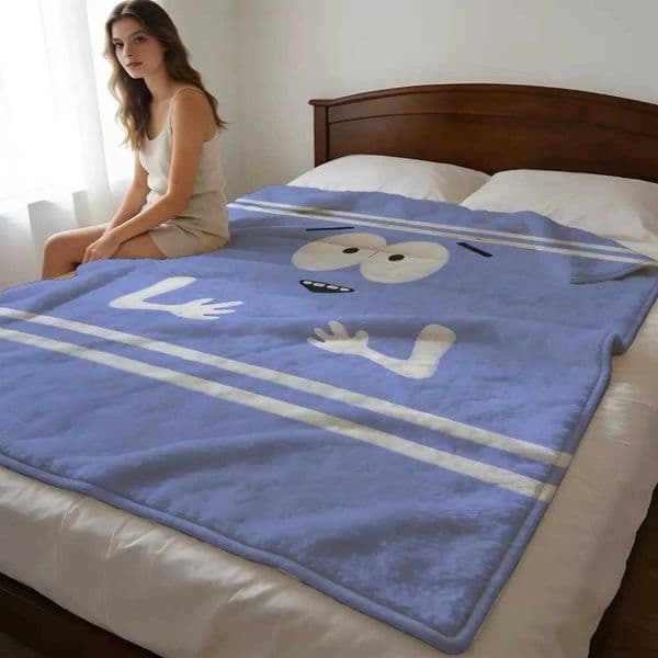 Throw High-Density Short Plush Blanket For Sofa Nap Air-Conditioned Room Soft Skin-Friendly Cartoon S-South Park Towelie C260511