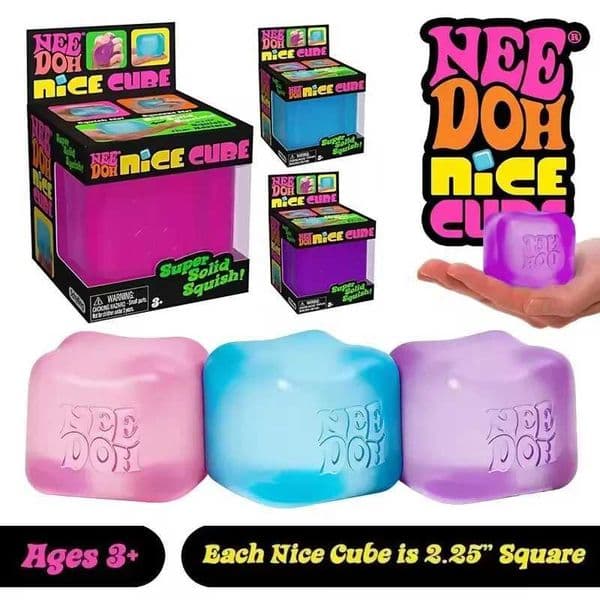 Sensory Schylling Needoh Nice Cube Stress Relief Anxiety Sensory Tool for Focus ADHD Office Desk Calming Gadget X260513