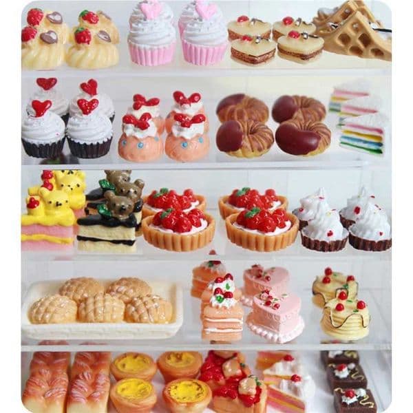 1/6 Scale Dollhouse Miniature Cake Bread DIY Dessert Mini Food for Doll House Kitchen Furniture Accessories S260508