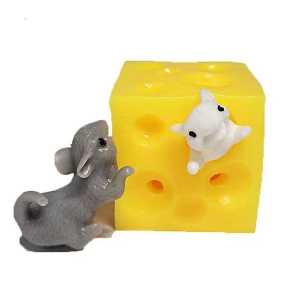 Mouse In Cheese Anti Sress Squeeze Fidget Toys Anxiety ADHD Autism Therapy Kids Novelty Gifts Juguetes Antiestres Ansiedad X260511