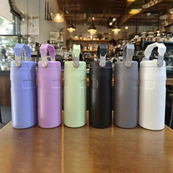 Water Bottle 16oz tumbler Stainless Designer Cup cups lid and straw water bottle Car cup stainless steel coffee cup large-capacity mug