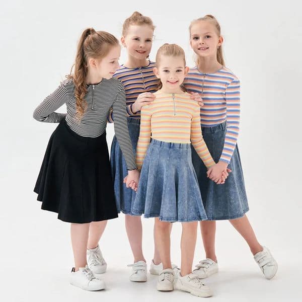 kids girls women panel casual skirts Mom daughter fashion sporty family matching spring summer skirt clothing 260511