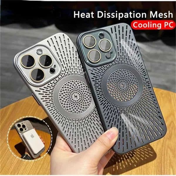 tra Slim Heat Breathable Phone Case For iPhone 17 Air 16 15 13 14 Pro Max Plus For Magnetic Wireless Charger CoverJ260511