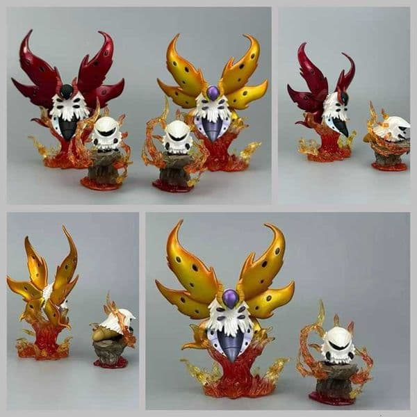 Pokmon Firegod Moth Fireworm Set Fireworm Flamewing Moth Burningwing Moth Boxed Figures L260511SMAO