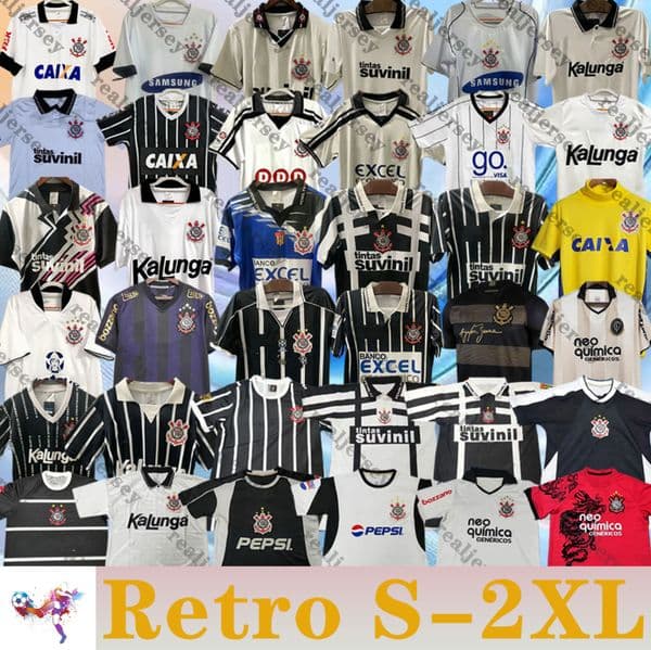 1988 1995 1997 1998 Retro Corinthianss Soccer Jerseys 100th anniversary R.CARLOS GUERRERO Balbuena GIL R.AUGUSTO RONALDO LUAN 1999 97 95 Football Shirts Men Uniforms