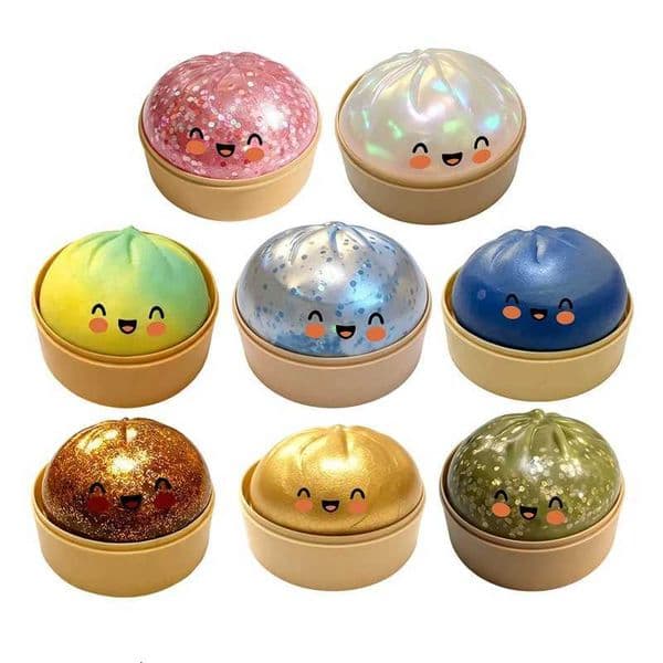 Simulation Antistress Dumpling Squishy Glitter Dumplings Mystery Home Decor Office Desk Accessories Miniature Thing Emotion PropT260512