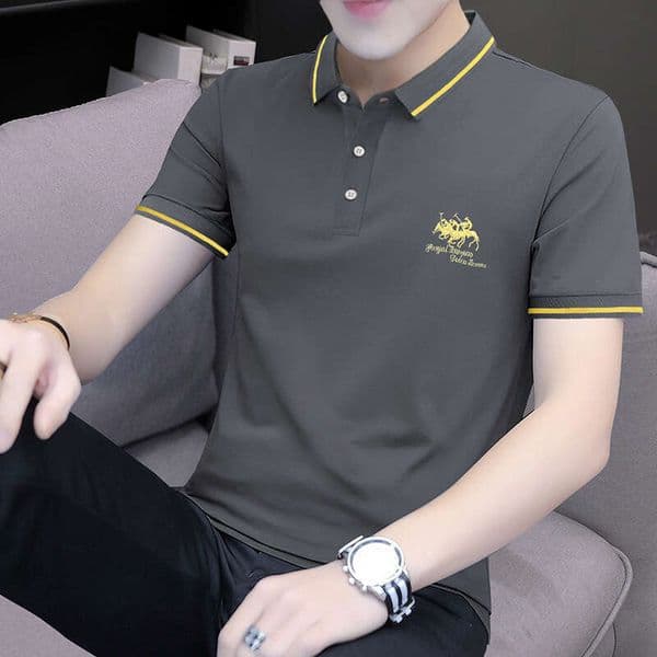 2026 Short-Sleeve POLO Base Shirt New Style Paul Clothing Turn-Down Collar Top Casual Men's T-Shirt Wholesale Polo Shirt Short Sleeves T-Shirt