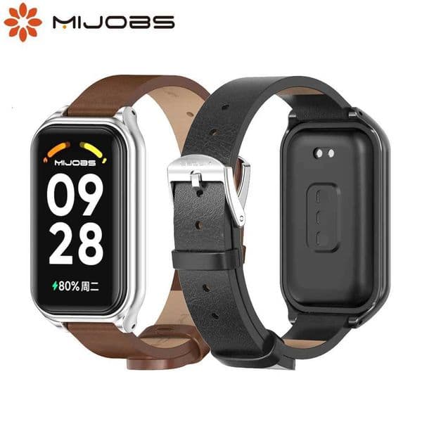 Strap for Mi Band 9 Active Pu Leather Bracelet for Mi Band 8 Active For Redmi Band 3 2 Strap Watch Band Wristbands Accessories H260511