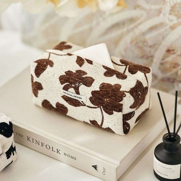 Misty Forest "Vintage Milk Coffee" Cream Style Luxury Coffee Table Desktop Living Room High-End Tissue Box Bamubi