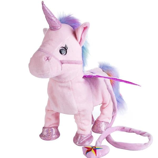 Electric Funny Plush Toy Singing Music Walk Magic Unicorn Animal Horse Toys Children Girl Kid Fantasy Gift 35cm 260512