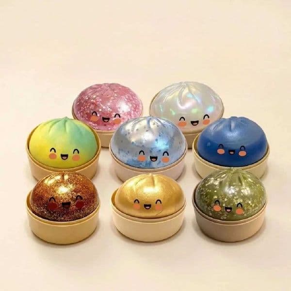 Soft rubber creative decompression baozi kneading and steaming basket baozi cute simulation venting artifact slow rebound toy Z260512