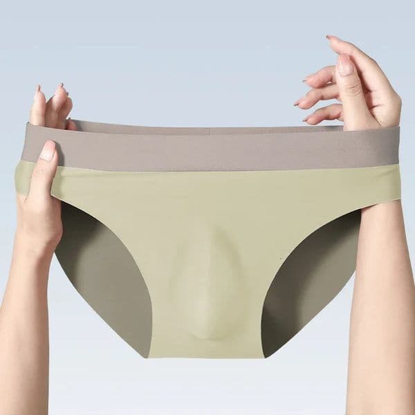 Mens ice silk seamless underwear 3D punch mold triangular underpants summer thin bottom pants sports shorts 260511