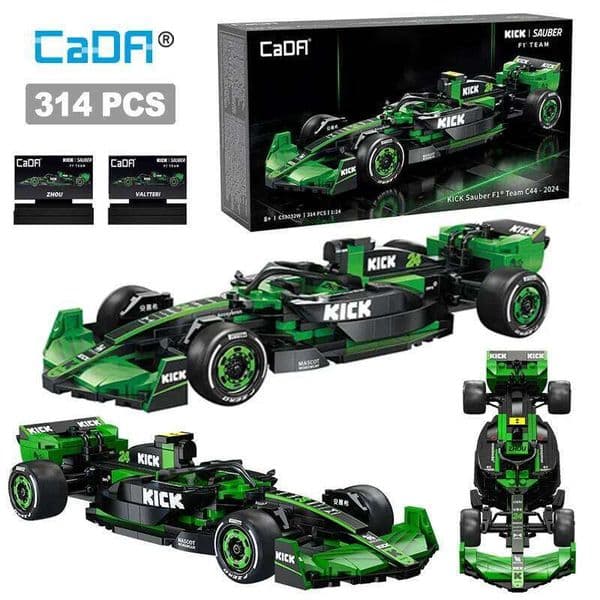 Cada Sauber Team C44 F1 Technical Racing Number 24 Sports Building Blocks KICK Car Bricks Toys Holiday Gifts 26L0512
