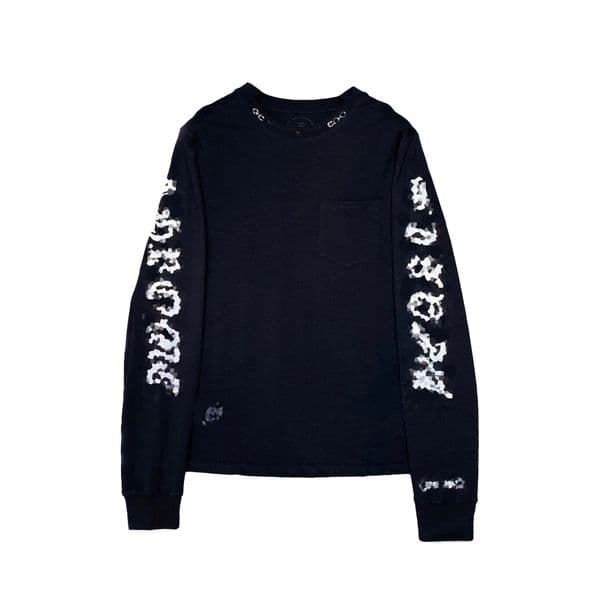 mens designer clothes mens shirt hoodie t shirt Men's Letter Print Long Sleeve T Shirt Arm Graphic Design Loose Fit Cotton Casual Top Black Streetwear 17 e4