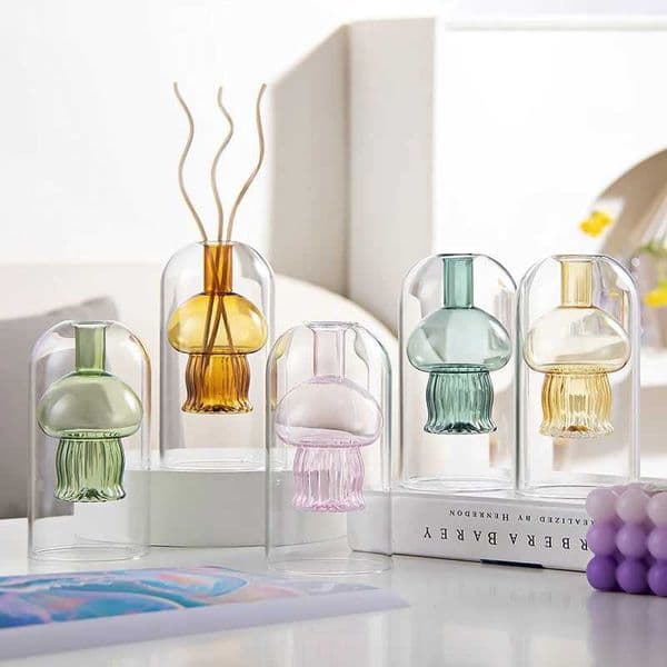 Empty Glass Diffuser Bottle - Aromatherapy Storage Container - Fragrance Accessories - DIY Replacement for Reed Diffuser SetsJ260512