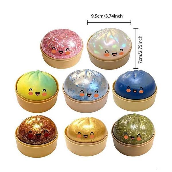 Simulation Flash Dumpling Pressure Ball Slow Rebound Soft Pinch Decompression Office Home Decorat Children Adults Birthday GiftsT260512