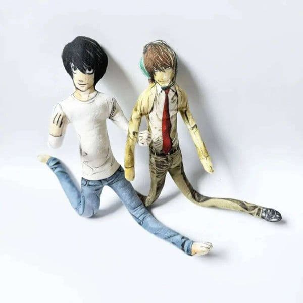 Anime 28cm Light Yagami L Doll Slender Twistable Shape Toys Room Decoration Kids Birthday Festival Gift W260512