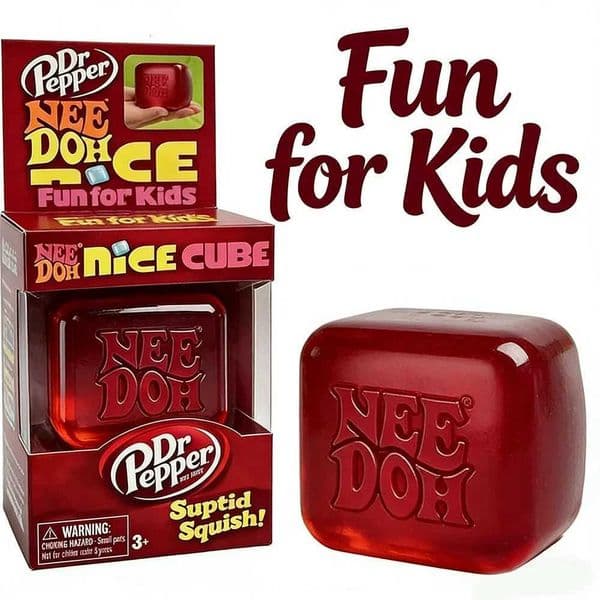 2026 New Schylling Needoh Nice Sensory Squeezing Toy Cube for Stress relief and Fingertip Release Toy for Pinching and PlayingT260512
