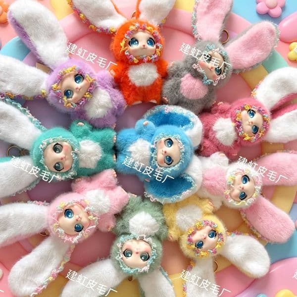 Plush bunny with internet celebrities cute cartoon couple with big ears exquisite plush toy L260512XAHP