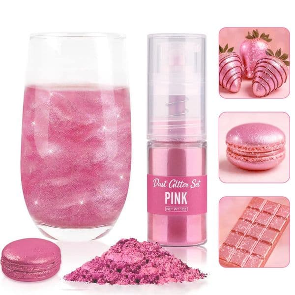 Glitter cake decoration golden powder Mousse spray bottle Baking color dust Fudge Macaron Chocolate Dye accessories 260512