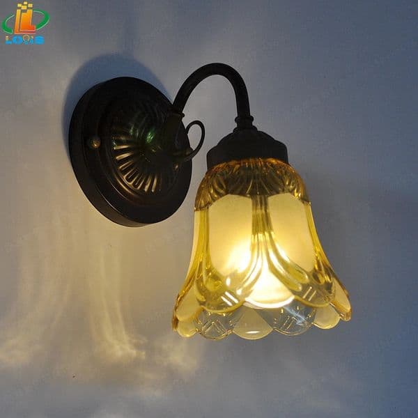 Special 12CM Scandinavian Glass Small Wall Light Hallway Bathroom Mirror Front Balcony Warm Color Decoration E26 110V 220V 260512