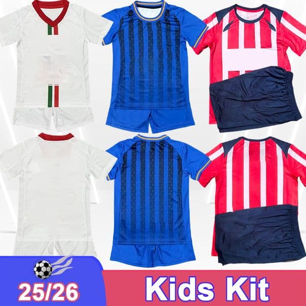 25 26 ChIVas Kids Kit Soccer Jerseys MOZO I. BRIZUELA GUZMAN PEREZ MACIAS R. CISNEROS Home Away 3rd Football Shirts Uniforms