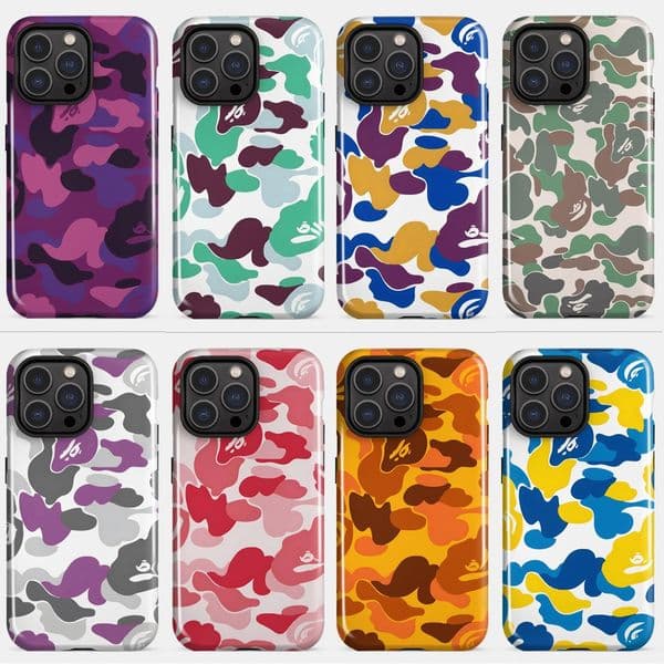 hotselling camo print phone case for iphone 15 pro max doublelayer film fullcover for iphone 17 pro max 16 antidrop hard case