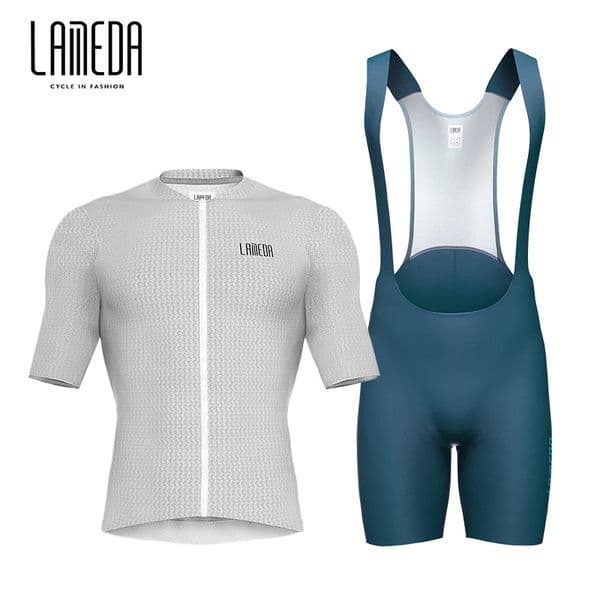 Lameda Cycling Clothes Summer Mens Short Sleeved Fast Drying Breathable Cycling Jersey Cycling Shorts Strap Set For Men 260512