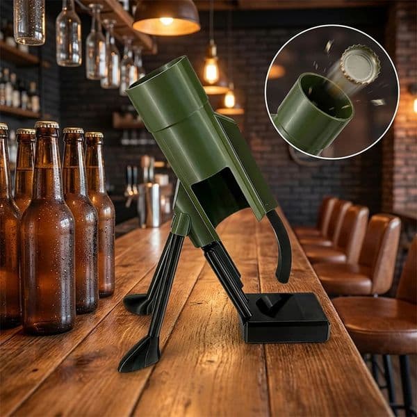 Mortar Beer Bottle Opener Free Push Down Gifts For 330ml beer Men Dad Cool Bar Home RV Decor Bartender Tool 260512