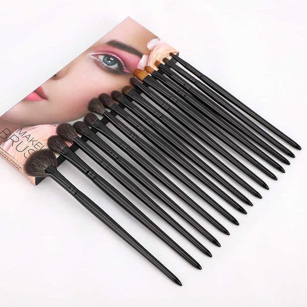 Cangzhou makeup brush 15 animal hair eye wool eye shadow brush set makeup training beauty tools L260512