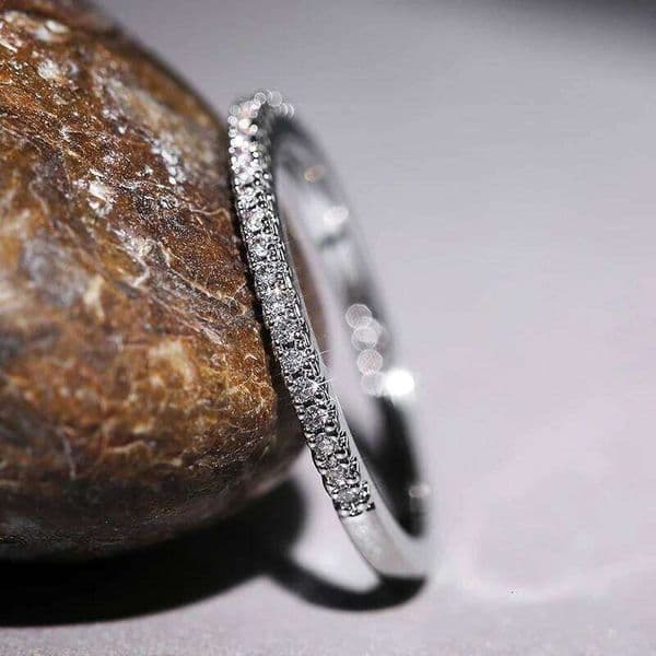 925 Sterling Silver Crystal Wedding Engagement Rings For Women Girls Fashion Jewelry Valentines Day Gift Wholesale J260512