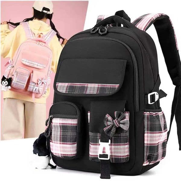 2025 New Student Backpack Cartoon Cute Girl Backpack Multi Pocket Lightweight Load Reduction Backpack S260511
