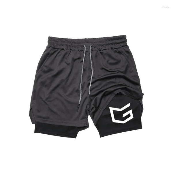 Men's Shorts Sports And Leisure Quick Drying Breathable 2-in-1 Double-layer Running Fitness Towel Loop