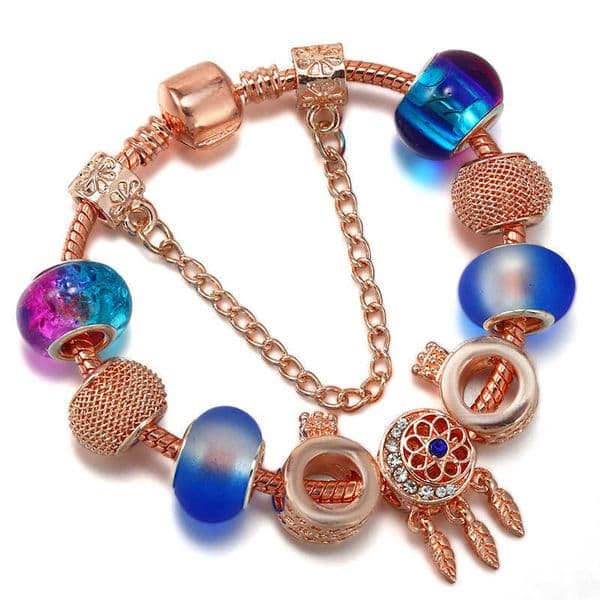 Copper alloy bracelet Rose gold Dreamcatcher Grand Slam bracelet for girls L260512SN