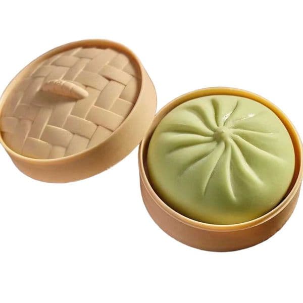 Squishy Bun Steamer Stress Relief Squishy Party Favor Soft Bun Squishy Kids Cute Steamer Stress Reliever Decompression ToyT260512