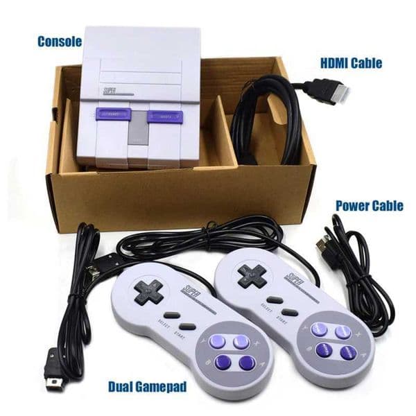 Save game Super HD Output For SNES Retro Classic Handheld Video Game Player HDMI-compatib TV Mini Game Console Built-in 21 Games T260512VCDX