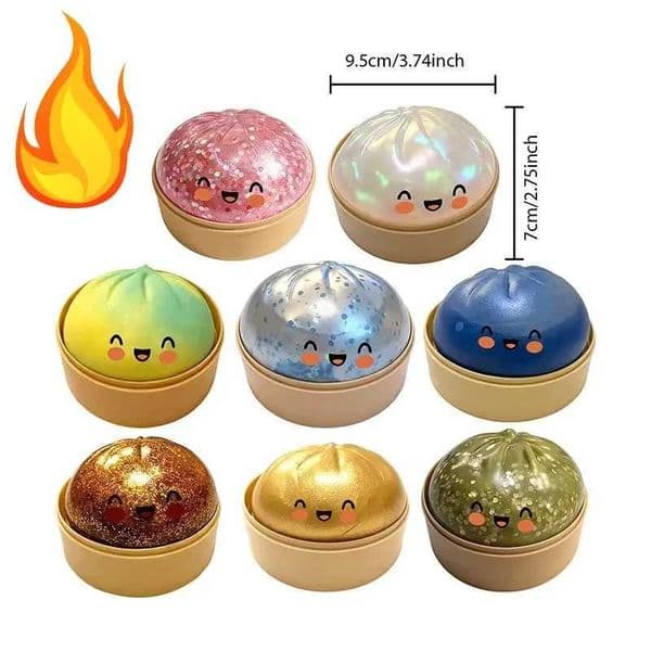 Simulation Flash Dumpling Pressure Ball Slow Rebound Soft Pinch Decompression Home Office Decorat Children Adults Birthday Gift H260512
