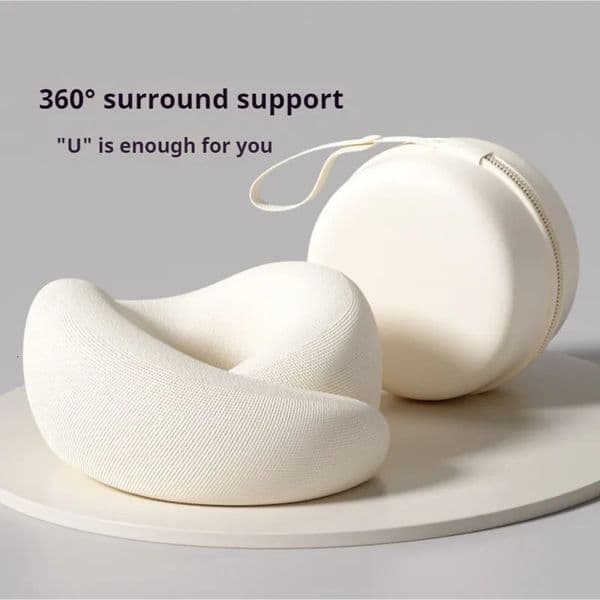 Memory Foam Neck Pillow Support With Head Cushion Camping Protect Soft 260512