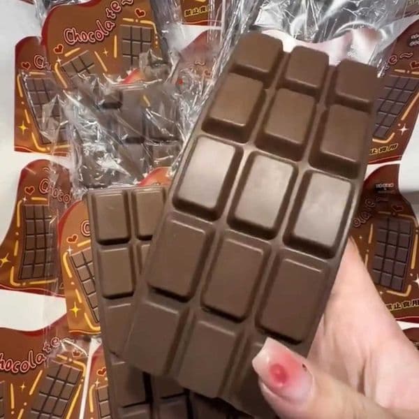Chocolate Stress Relief Toy SquishysChocolate Bar Squeeze Toys Slow Rising White Chocolate Bar Sticky Toy Chocolate Stress BallT260512