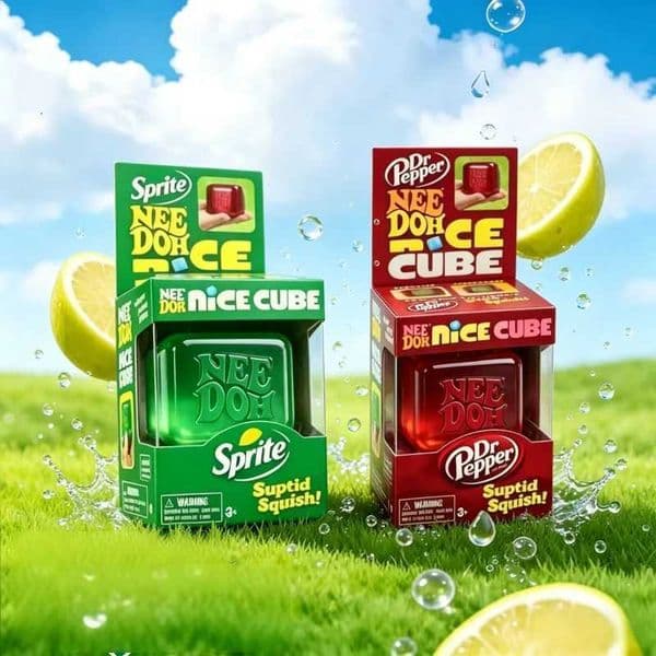 2026 new Schylling Nee doh Nice Cube Sensory Toys Anti-Stress SqueezeToys Stress Relief Squishies CubeToys Souvenir for GiftT260512